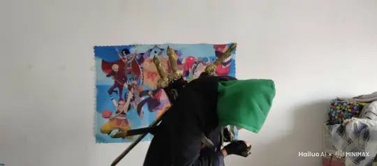 一名剑客走在长满小黄花的草地上，一阵一阵微风吹过，剑客突然出剑，斩杀一一名黑衣刺客后收剑走过长满小黄花的草地，剑客的背影渐渐远去… by Hailuo AI Video Generator