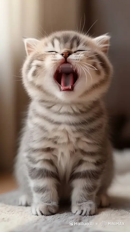 小猫打哈欠
 by Hailuo AI Video Generator