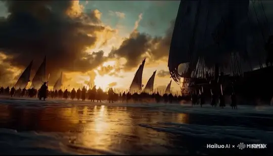 全景动作战争 by Hailuo AI Video Generator