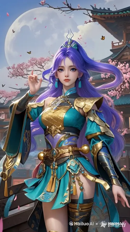 视频展示的是一位美女,轻轻走向镜头,右手缓慢的从右向左缓慢挥动,如同赐福,随着挥手的动作,一道弧形金色能量粒子出现又随后消失,法术特效,画面主体动态呈现,动作自然流畅,环境光,过程丝滑而匀速,符合逻辑,极致细节,镜头跟拍,超真实动态捕捉。人物脸部不变形。清晰自然,不模糊,高质量,没有瑕疵 by Hailuo AI Video Generator