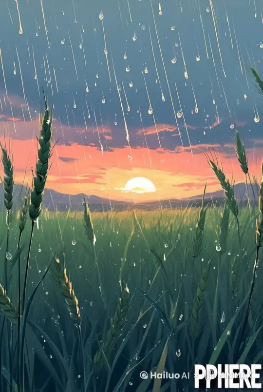 小草摇摆，雨滴慢慢落下 by Hailuo AI Video Generator