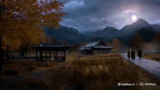 秋荒孤日
秋风秋雨入秋凉，又见秋山秋叶黄。
荒径荒亭荒草莽，寒云寒月寒衣裳。
孤村孤影孤心怆，远路远乡远梦长。
日暮日斜日色黯，愁思愁绪愁断肠。 by Hailuo AI Video Generator