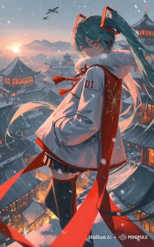 画面缓慢的动起来，慢镜头，雪花慢慢的动 by Hailuo AI Video Generator