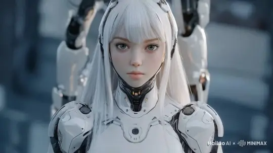 ai机器人，镜头推进 by Hailuo AI Video Generator