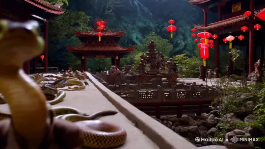 中国的蛇年，各国的蛇过来给中国的蛇拜年
 by Hailuo AI Video Generator