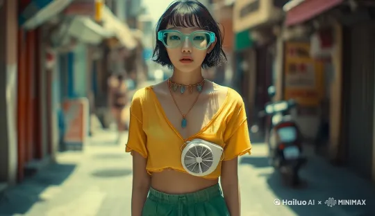 女生向前走 by Hailuo AI Video Generator