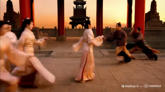 中国美女  和中国男人 跑步 遇到打架  直接上去KO by Hailuo AI Video Generator