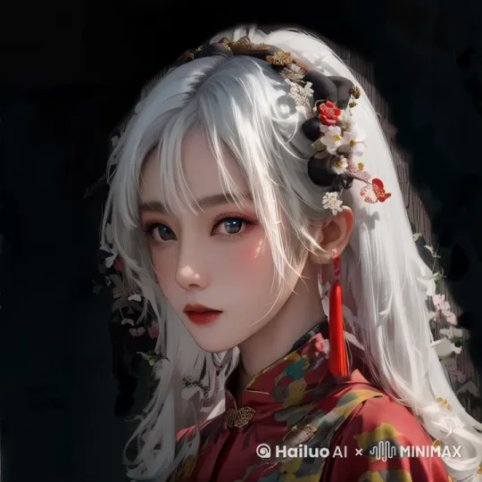 她浅浅微笑着朝着观众左眼俏皮地wink了一下。 by Hailuo AI Video Generator