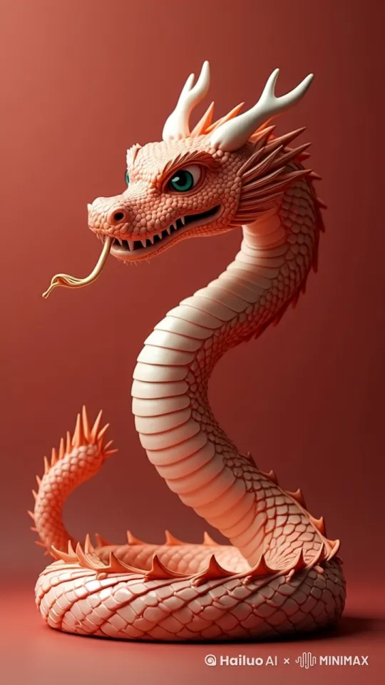 祥龙贺岁，瑞气盈天！巨龙矫健的身躯在空中盘旋翻转，龙鳞闪耀，威风凛凛。刹那间，它张开大嘴，源源不断的金币倾泻而下，其间还夹杂着熠熠生辉的金元宝，在烟火映照下更添华彩。此时，春节，绚丽烟火，火树银花与龙身、财宝相互辉映，共同勾勒出一幅如梦似幻、福满人间的盛世年景图，寓意着新的一年财源广进、吉祥如意！ by Hailuo AI Video Generator