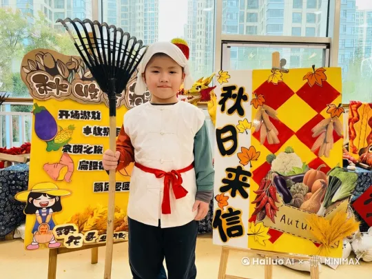 图中小朋友挥舞扫把打一套武术动作，行云流水。 by Hailuo AI Video Generator