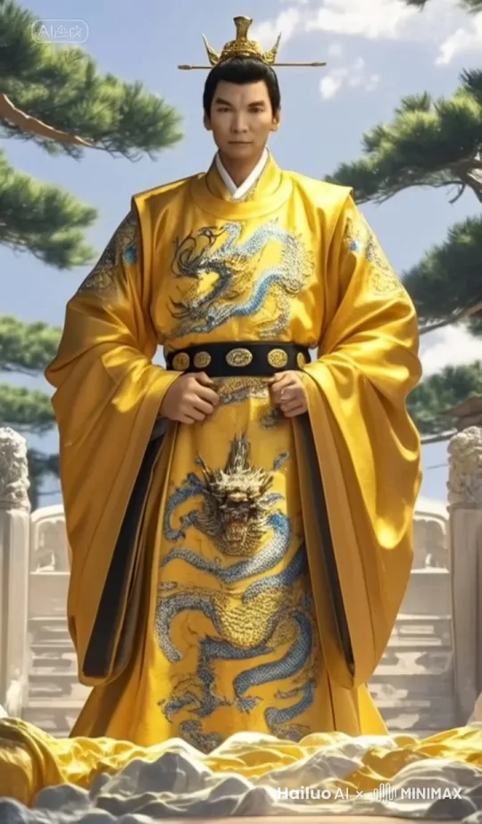 左手拿着话筒唱歌，右手舞剑 by Hailuo AI Video Generator