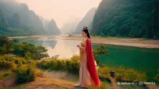是谁在宜都的山水间徜徉
寻找三千年玄关的秘密
那个为爱而生的女神
还在清江画廊
把风情万种的云雨吟唱 by Hailuo AI Video Generator
