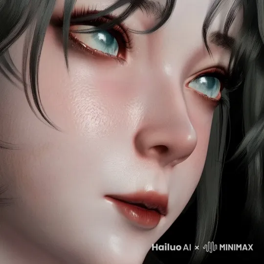 轻微晃动，角色眨眼，头发随风飘荡 by Hailuo AI Video Generator