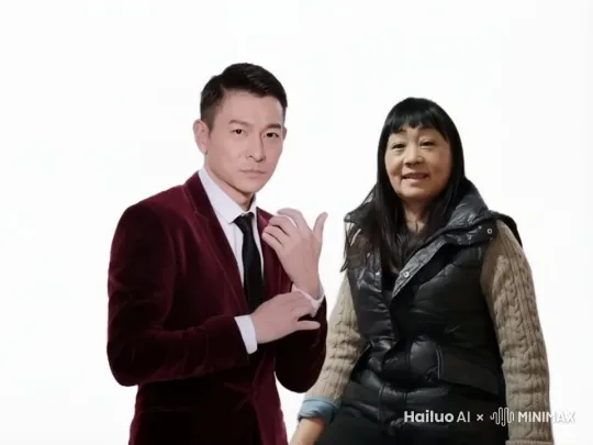 两人打招呼，握手，温馨感觉 by Hailuo AI Video Generator