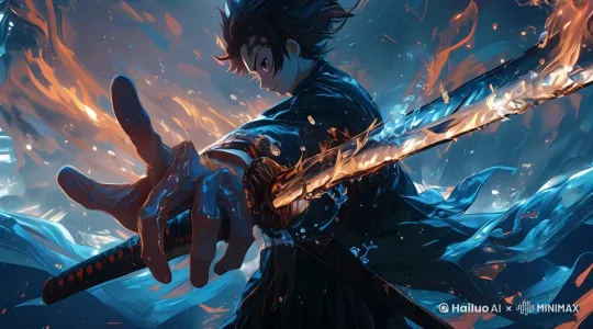 劈砍，打斗，绝世功法特效 by Hailuo AI Video Generator
