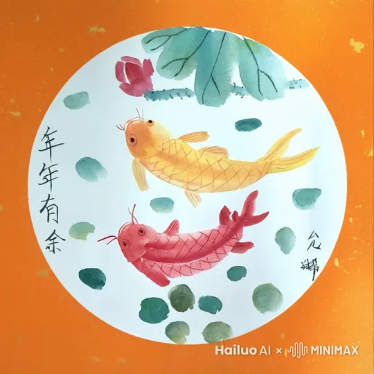 鲤鱼游来游去 by Hailuo AI Video Generator