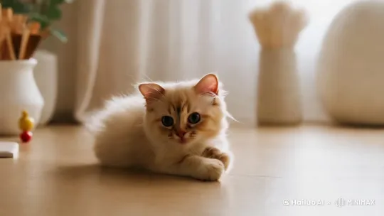 可爱小猫 by Hailuo AI Video Generator