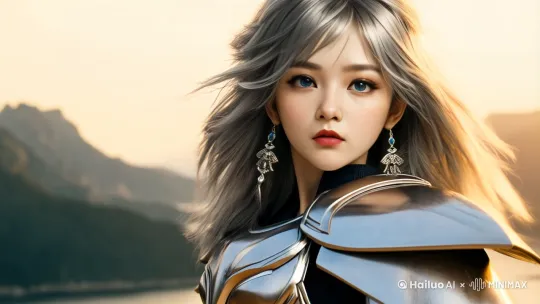 生成一个女圣斗士的真人图象，4K，电影画面，最高画质，动态自然
 by Hailuo AI Video Generator