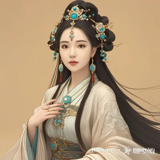 拍摄场景:宫廷花园中的凉亭
拍摄内容:娘娘站在凉亭内，远处是盛开的花朵，微风轻轻吹动她的衣袖。她脸上带着淡淡的微笑，仿佛沉浸在美好的回忆中。
景别:远景·角度:俯拍
·台词:无
背景音乐:轻柔的古筝曲开始响起，旋律缓慢而优雅，营造出宁静祥和的氛围。
时长:8s by Hailuo AI Video Generator