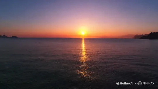 海上日出 by Hailuo AI Video Generator