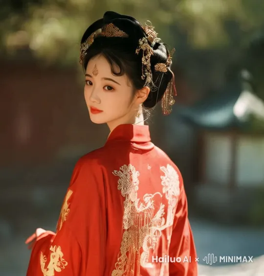 人物转身向镜头走来, 推拉镜头由远及近, 特写女孩双眼， by Hailuo AI Video Generator