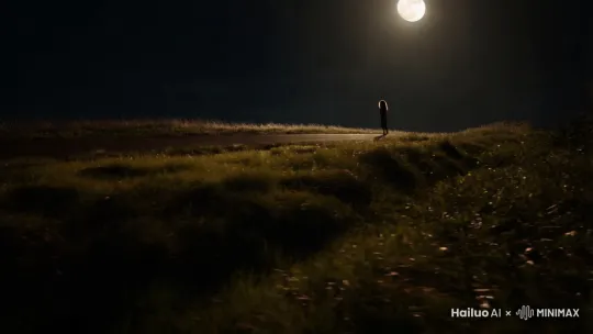 月色如水，洒在蜿蜒的乡间小路上，银白的光辉驱散了夜的黑暗，却驱不散我心头的忧愁。我独自一人走在回家的路上，脚下的泥土散发着淡淡的芬芳，那是故乡独有的味道，熟悉又陌生。微风轻拂，路旁的野草沙沙作响，仿佛在诉说着往昔的故事。我抬头望向那轮明月，它高悬于天际，清冷又明亮，不知它是否也见证了我这些年的漂泊与辛酸。 by Hailuo AI Video Generator