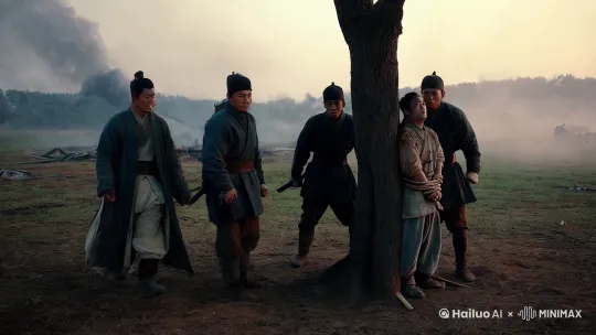 
战争结束后，硝烟尚未散尽，战场上弥漫着悲伤与仇恨的气息。在这片废墟之中，一名敌军士兵被友军成功俘虏。面对这个曾经的敌人，友军的怒火熊熊燃烧，他们纷纷摩拳擦掌，准备对这个敌军进行惩罚和折磨。

被绑在树上的敌军士兵，脸色苍白，眼中流露出恐惧与绝望。友军们围着他，纷纷指责他的罪行，甚至有人已经开始动手。就在这时，一声大喊突然响起：“住手！”

众人回头望去，只见友军领袖李仁快步走来。他眼神坚定，面容严肃，走到被绑的敌军士兵面前，毫不犹豫地为他解开绳索。友军们惊讶地看着这一幕，纷纷质疑：“李仁，你为什么要这样做？”

李仁环视众人，语气平静地说：“战争已经结束了，仇恨不应继续蔓延。我们都是人类，都有父母兄弟，都有情感。这名敌军士兵在战场上或许与我们为敌，但现在，他已经放下武器，不再是我们的敌人。”

“可是他曾经杀害我们的战友，难道就这么放过他？”一名友军愤怒地反驳。

李仁摇了摇头，说道：“我知道你们心中的仇恨，我也曾失去过战友。但我们要明白，战争是政治的产物，士兵只是执行命令。如果我们继续折磨他，那我们与刽子手有何区别？”

“再者，我国自古以来崇尚仁爱，以德报怨。我们现在释放他，不仅是为了彰显我们的胸怀，更是为了让世界看到我们的文明与宽容。如果我们继续报复，只会让仇恨的种子生根发芽，战争将永无宁日。”

听完李仁的一番话，友军们沉默了。他们反思着自己的行为，心中的仇恨逐渐消散。最终，他们纷纷点头，表示理解和支持李仁的决定。

李仁为敌军士兵解绑后，递给他一件干净的衣服，说道：“战争已经过去了，希望你能回到家乡，开始新的生活。记住，和平才是人类最宝贵的财富。”

敌军士兵感激地看着李仁，眼中闪烁着泪光。他深知，在这场战争中，他遇到了一个真正的英雄。而这场战争，也让友军们明白了仁爱的力量，为我国赢得了世界的尊重。 by Hailuo AI Video Generator