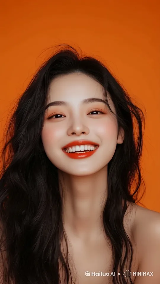 风轻轻吹动图内女性的头发 by Hailuo AI Video Generator