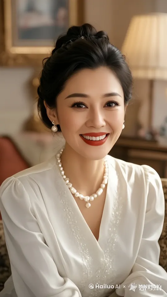 美女姐姐在微笑的讲故事 by Hailuo AI Video Generator