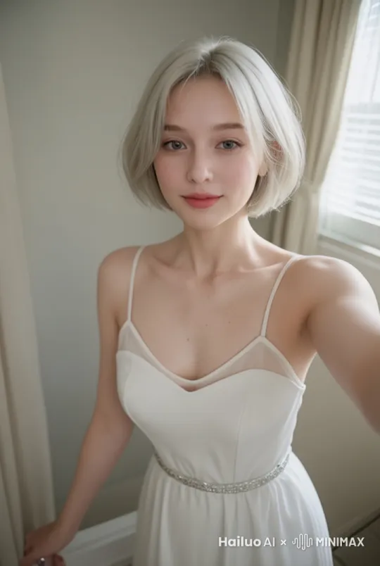 女生与镜头互动 by Hailuo AI Video Generator