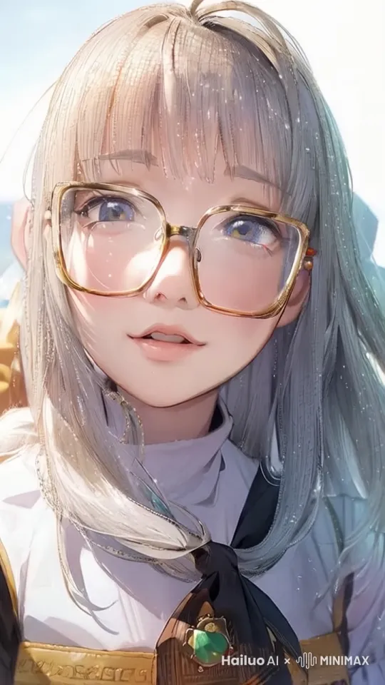 画面中的人物微笑，头左右摇动，轻声唱歌 by Hailuo AI Video Generator