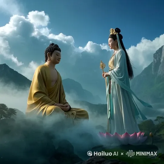 佛光万丈 by Hailuo AI Video Generator