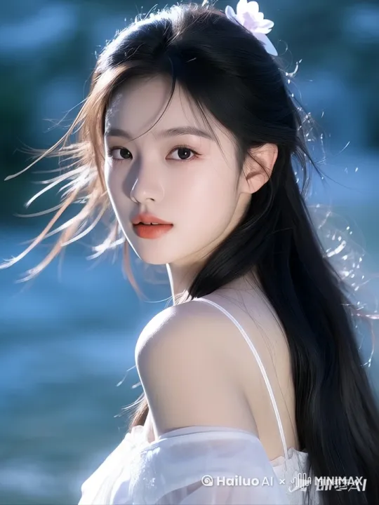 美女慢慢的回头 by Hailuo AI Video Generator