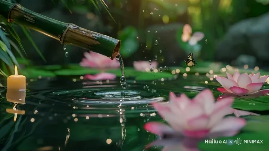 循环，流动 by Hailuo AI Video Generator