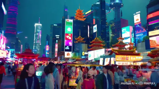 2025年，充满活力的中国 by Hailuo AI Video Generator