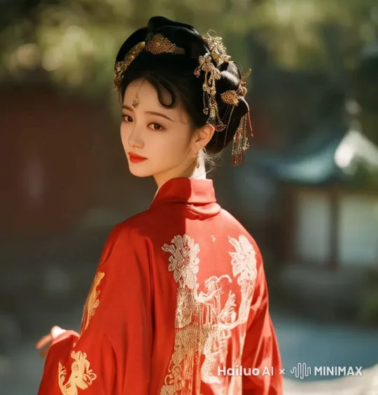 人物转身向镜头走来, 推拉镜头由远及近, 特写女孩双眼 by Hailuo AI Video Generator