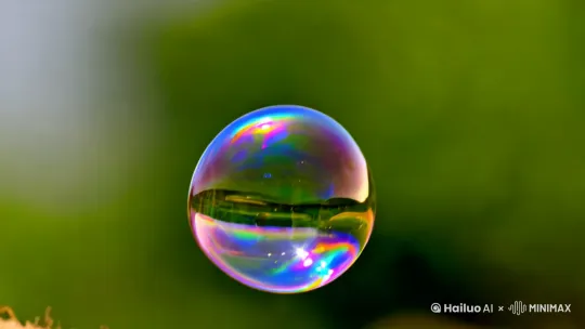 动作描述:一个肥皂泡漂浮在空气中,镜头跟随它的轨迹,捕捉泡沫的透明度和细腻的表面反射。当泡沫与空气中的微小物体碰撞时,泡沫瞬间破裂,液体在空中四散。镜头捕捉泡沫破裂时液滴飞溅的瞬间,液体微小颗粒弥漫开来。镜头调度:使用高速摄影,镜头慢慢靠近气泡,直到气泡破裂的瞬间。镜头精准捕捉破裂的细节,液体飞溅的瞬间逐帧展示气泡的崩溃过程。色调氛围:柔和的色调,光线透过破裂的气泡反射出五彩斑斓的光芒,突出液体飞溅的瞬间,环境光线柔和、清新,给人轻盈和梦幻的感觉。动作描述:镜头捕捉一只蜂鸟飞行的过程,蜂鸟以极快的速度在空中拍打翅膀,翅膀的快速摆动几乎不可见。蜂鸟在空中悬停,翅膀的动作呈现出一幅模糊的弧线,随后镜头特写蜂鸟快速飞行的动作,翅膀在空气中震动的细节。镜头调度:高速摄影捕捉蜂鸟飞行的瞬间,镜头跟随其飞行轨迹,从正面展示其翅膀的快速拍动。使用慢镜头展示翅膀的细微动作,突出飞行的速度感和灵活性。色调氛围:清新的自然光,背景简洁且柔和,突出蜂鸟鲜艳的羽毛和空中高速飞行的动感。整个画面有一种轻盈、灵动的气氛,蜂鸟飞行时的每一动作都充满力量与精密。 by Hailuo AI Video Generator