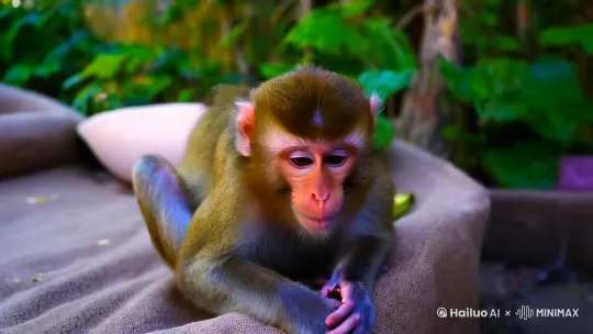 
在一个阳光明媚的下午，小明家的小猴子猴宝正悠哉地晒着太阳。猴宝是小明的宠物，聪明可爱，深得小明一家的喜爱。这一天，小明从水果店买回了一串新鲜的香蕉，准备给猴宝一个惊喜。

故事就此展开：

这天下午，小明拿着香蕉走到猴宝面前，猴宝一见香蕉，顿时兴奋地跳来跳去。小明剥了一根香蕉，递给猴宝。猴宝接过香蕉，迫不及待地吃了起来。吃着吃着，猴宝突然笑出了声，没想到这一笑，让猴宝噎住了。

猴宝的脸色瞬间变得通红，眼睛瞪得大大的，双手掐住自己的喉咙，显得非常痛苦。小明见状，顿时慌了神，意识到猴宝噎住了。他赶紧放下手中的香蕉，一边拍打猴宝的背部，一边安慰道：“猴宝，别怕，我来救你！”

小明想起以前学过的急救知识，决定尝试用海姆立克急救法来救猴宝。他让猴宝站立，从背后抱住猴宝，双手交叠，用拳头顶住猴宝的腹部，用力向上推。可是，猴宝太小，小明不敢用力过猛，担心伤到它。

在一旁的小明妈妈也加入了救援队伍，她让小明继续实施海姆立克急救法，同时拨打宠物医院的电话求助。在医生的指导下，小明加大了力度，终于，猴宝咳出了噎在喉咙里的香蕉。

猴宝呼吸顺畅后，小明和小明妈妈松了一口气。为了避免类似事件再次发生，小明决定以后要更加小心地照顾猴宝，尤其是在它吃东西的时候。

经过这次紧急救援，猴宝似乎也明白了主人的良苦用心，它乖乖地靠在小明的怀里，眼神里充满了感激。从此，猴宝更加珍惜与主人相处的时光，而小明也更加关爱这个聪明可爱的小猴子。他们之间的感情因此变得更加深厚。 by Hailuo AI Video Generator