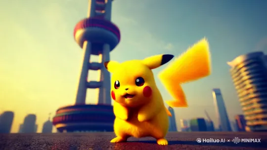 皮卡丘用手把东方明珠拔起来
 by Hailuo AI Video Generator