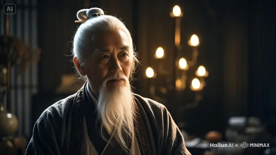 人物从左边缓缓走来，然后坐下 by Hailuo AI Video Generator