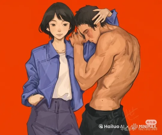 两名角色互动 by Hailuo AI Video Generator