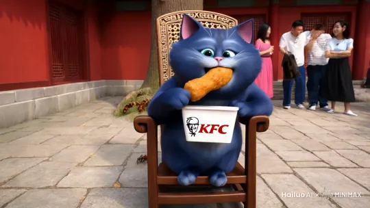北京四合院中,蓝色的胖猫捧着美团外卖员送来的KFC炸鸡汉堡套装快餐,一个弹跳稳固的座在北京四合院外边的摇摇靠椅上吃着KFC的炸鸡腿(路边车水马龙,张大爷和李大爷拿着扇子谈笑风生),第一口嘎嘣脆,让蓝色的胖猫满脸享受,蓝色的胖猫将炸鸡腿外面的酥脆表皮咬下后,一脸惊呆的看着由糯米填充的炸鸡腿,真准备打电话投诉KFC,突然惊奇的往地下看着刚刚嘴角掉在地上的糯米,只见不一会的功夫,糯米变成了让人叹为观止的白蚁,只见100000来只白蚁像日本鬼子扫荡寡妇村的一样迅速的前往蓝色胖猫辛辛苦苦种的8米长的杨树,发现开始冲在前端的白蚁已经蔓延到杨树上面,疯狂啃食着刚长出来的嫩叶,突然天空一声巨响,黄色的奶龙闪亮登场,把胖猫8个亿买了北京四合院给毁于一旦,直接踏平蓝色的胖猫8个亿买的四合院,黄色的奶龙大个给树上啃食树叶的白蚁皇后给吓得一哆嗦,震出来几百个白蚁宝宝,蓝色的胖猫不紧不慢的拿出黄金脆皮包裹着糯米的鸡腿,狠狠的咬了一口,心里想我是造了什么罪啊今天这么倒霉 by Hailuo AI Video Generator