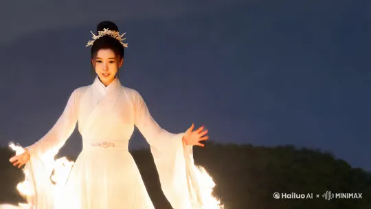 回枫林城的路上。

    “好啦！”白莲背着双手，小女孩似的蹦了两下：“我是什么样子，就看你怎么想咯！”

    “我不愿想了。”姜望拱手道：“先告辞。”

    “哎。”白莲张开双手，拦在他身前：“生气啦？”

    “没有。”

    “那你笑一个。”

    “……”

    “你看，果然生气了！”

    姜望不欲纠缠，无奈道：“我赶着回去照顾妹妹。”

    “只知道照顾妹妹，姐姐你就不管啦？”

    “……白莲姑娘，你还有什么事吗？”

    白莲看着他，似乎十分欣赏他无可奈何的样子，眼睛里噙着笑意。

    “姐姐……”她话锋忽然一转：“没事，你走吧。”

    姜望只觉莫名其妙，但他这时心乱得很，能脱身当然是好事。因而纵身便走，毫不迟疑。

    “真是一个狠心的男人呢。”白莲瞧着他远去的背影，轻声笑了笑。

    这时她的声音还柔媚温软。

    但只是一个转身，气质骤变。

    整个人拔地而起，身周燃起白色的火。那火燃烧着，却给人森寒的感觉。

    直直此时，自玉衡峰方向，才有一道轰隆隆的乌光席卷而来。

    白莲身如白焰流星，与之决然相撞！

    乌光化开，现出一个身披白袍的老人。他皱纹横生的面容似与其他老者没什么区别，但长发乌黑，竟见不到一根白发。

    他停在高空，只手探出，几乎无穷无尽的乌光自他手中涌出，凝聚成一只巨手，一掌压下。

    但白莲在相撞之前，便已折转。化身森白流光，自指缝中穿去，直往东方而去。

    “哼。”

    乌发老人只轻哼一声，也不见如何动作，身已在流光前。

    森白流光也好像早有预备，一折再转。

    乌发老人显然并没有猫戏老鼠的耐心，而是再次一步踏到森白流光之前，单手握合。

    乌光飞射如光带，瞬间就将这团白光缚住。

    白光于是逸开，显化出一个体态妙曼的女人来。

    但乌发老人反而眉头一皱，脚步一抬，踏虚远去。

    那女人也同时如烟而散，竟非真人。

    ……

    几乎在白莲身绕白焰腾空的同时，一颗白色莲子落在地上。

    在森白流光逃窜的时候，种子瞬间发芽，开出一朵急速壮大的莲花来。

    白莲就从那莲花中站起，随手将现场抚平，贴着地面疾驰远去。

    就在她走后不久，乌发老人落于此地，提眸四望，又哪里还看得到人影？

    他手下有一名专精追踪的高手，在玉衡峰上抓到了一缕气息，并指给他方向。所以他动身赶来，但被那狡猾的女人以假身稍阻，便已丢失了行迹。

    此时再等那名追踪高手过来，也已经晚了。

    他倒也不恼，只是长长的、叹了口气。
 by Hailuo AI Video Generator