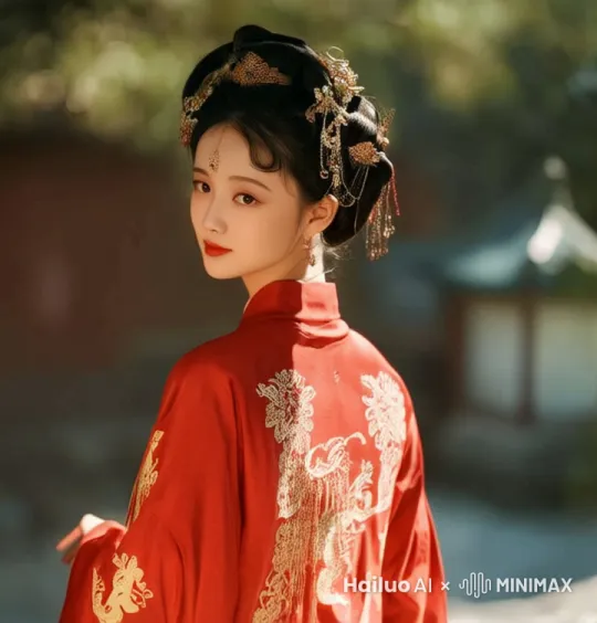人物转身向镜头走来, 推拉镜头由远及近, 特写女孩双眼 by Hailuo AI Video Generator