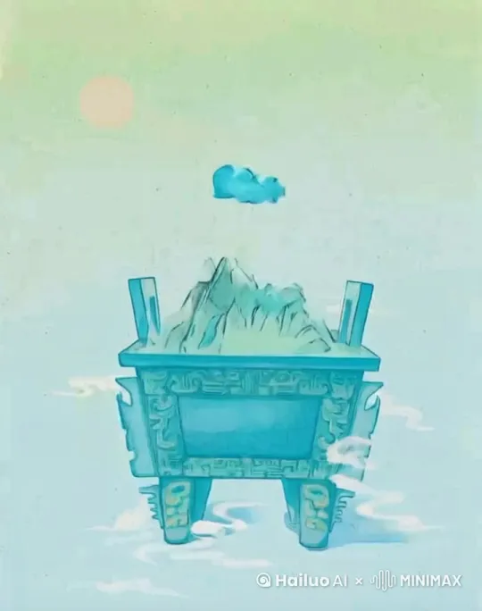 让鼎动一动，转一转 by Hailuo AI Video Generator