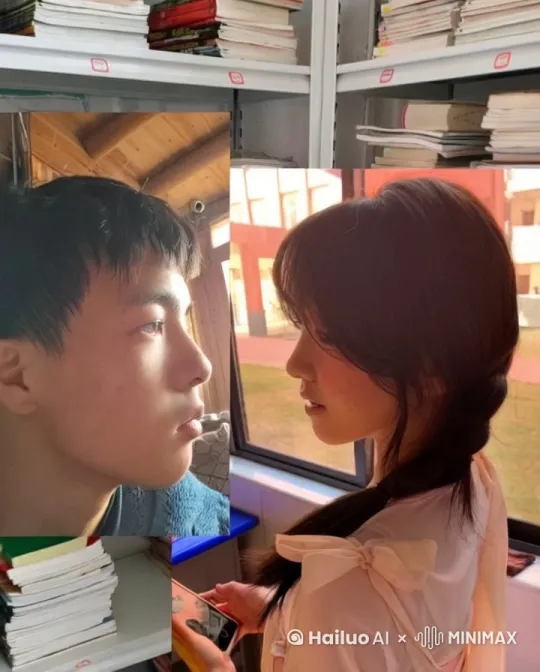 两人热吻。长时间 by Hailuo AI Video Generator