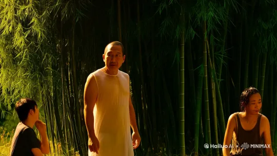 想象一下，在某个早晨是天高气朗的日子，几个朋友一起去郊游，待到高兴时，却下起了大雨，同行的人皆抱怨连连。怪天公不作美，这是游玩的兴致全无，可是有一人却与众不同。别人都在奔跑找避雨的地方，而他却听着雨打竹叶声，哼着小曲，慢慢的走着。同行的人一定都笑他疯癫。
　　然而，别人笑‘痴’，谁解其中味啊。
　　此词作于宋神宗元丰五年（1082），贬谪黄州后的第三年。
　　上片，写遇雨后的情境。
　　“莫听穿林打叶声”雨滴打在竹叶上发出响声，你不要感到扫兴。如果你把它当着美妙的音乐来欣赏，就不妨“吟啸且徐行”了。可见“莫听”两字，到出了苏轼的心境。对客观事物，客观存在不要太在意。不妨去欣赏它。人们都说，生活不缺少美，而是缺少发现。那么如何才能善于发现呢？不妨学学苏轼。我们多数人都被外界的各种不顺心的事手烦恼，整天抱怨老天不公，有用吗？没用。可能当你抱怨后，却来个“回首向来萧瑟处，也无风雨也无晴”。真是让人哭笑不得。这时人们又要说。真是 天意弄人呢？是吗？我说你这么认为就应该好好像苏轼学习了。不要被客观存在所牵绕。不妨去学着欣赏，大不了就像学看一幕悲剧一样，其实悲剧的人生才有价值。
　　生活条件不好。“竹杖芒鞋轻胜马”又有什么好怕的呢，“一蓑烟雨任平生。”这样才旷达吗。
　　达则兼济天下，穷则独善其身。既然朝廷不给我兼济天下的机会。“芒鞋青竹杖，自挂百钱游；可怪深山里，人人识故侯。”（《初入庐山》诗）也涂个清净逍遥，说到底。谁不想，逍遥自在的生活呢。我觉得这才是人追求的最终生活境界。
　　“一蓑烟雨任平生。”是我最喜欢的一句。有这样一种解释：“：“披着蓑衣在风雨里过一辈子，也处之泰然（这表示能够顶得住辛苦的生活）。”（胡云翼《宋词选》）。我到不这么觉得，我觉得是：我没有什么身外之物，下雨也只要有一蓑衣就行了，管你三七二十一。燕子很轻盈才能飞的很敏捷。风筝很轻，才能飞的很高。人只有不被声明荣誉所累才能，领悟人生真谛。 
　　下片是写，天转晴了。
　　“料峭春风吹酒醒，微冷，山头斜照却相迎。”。料峭的春风把酒吹醒了，有点冷，冷吗。“山头斜照却相迎”不冷了吧。这个转，转出了味道：当你被外在的困境所困绕时，如果一味的抱怨，可能到顺境时，你也不能把握了。你应该时刻记着“塞翁失马，焉知非福”。
　　“回首向来萧瑟处，归去，也无风雨也无晴”。天晴后，回头看看“萧瑟处”，刚才还是大雨，现在已经天晴了，大自然就是这样，月圆了就缺，缺了有圆，反复循环。雨后便是天晴，天晴后便是下雨。如此循环，难道不是“也无风雨也无晴”吗？佛说“菩提本无树，明净亦非台。本来无一物，何处惹尘埃”当你心静如湖水，全不在意外在事物的得失时，你便可以领悟“也无风雨也无晴”的快乐了。 by Hailuo AI Video Generator