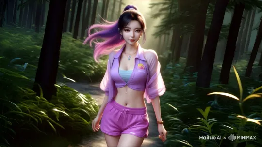 望着你微笑，缓缓的向前行走！ by Hailuo AI Video Generator