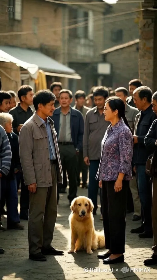 镜头移动，动态跟随，男子与女子开始打架，两人拳打脚踢一路打到人少地方，周围的人拍手叫好 by Hailuo AI Video Generator