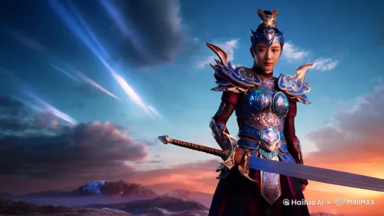 九天玄刹，化为神雷，煌煌天威，以剑引之 by Hailuo AI Video Generator